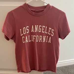Brandy Melville Pink LA Tee